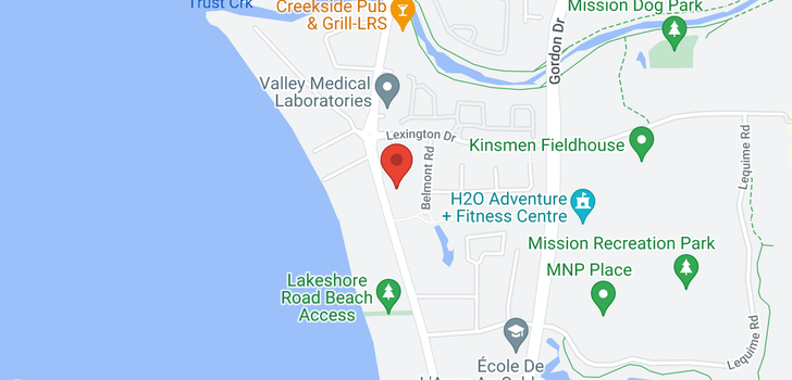 map of #101 4049 Lakeshore Road